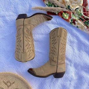 Dan Post Western Cowboy Boots | Leather | Vintage | Sz 6.5